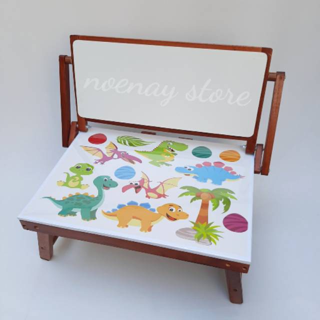 

Meja Lipat + Whiteboard Motif Dinno