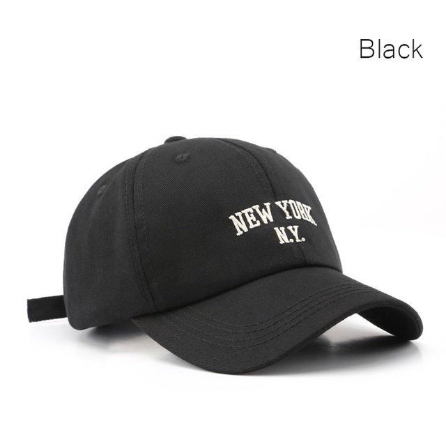 Topi Baseball Motif Bordir Tulisan New York Ny Gaya Retro Korea Untuk Pria Dan Wanita
