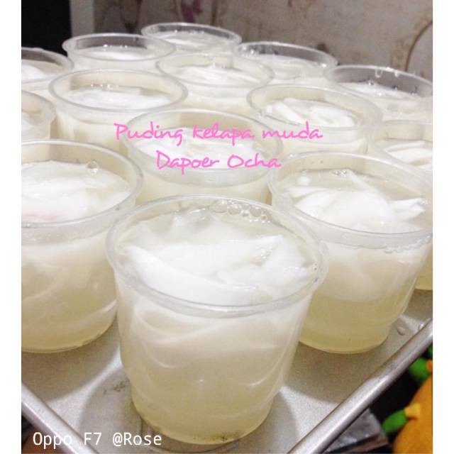 

Puding kelapa muda dan kenyal