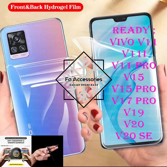 FA ANTI GORES JELLY HYDROGEL VIVO V11 V11i V15 V15PRO V17PRO V19 V20 V20SE V20PRO PRO I SE SCREEN ANTISHOCK