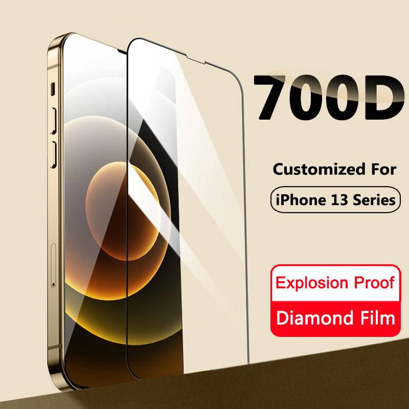 1pc Pelindung Layar Tempered Glass Untuk iPhone 11 12 13 Pro MAX Mini 6 6s 7 8 Plus SE 2020 2022 SE3