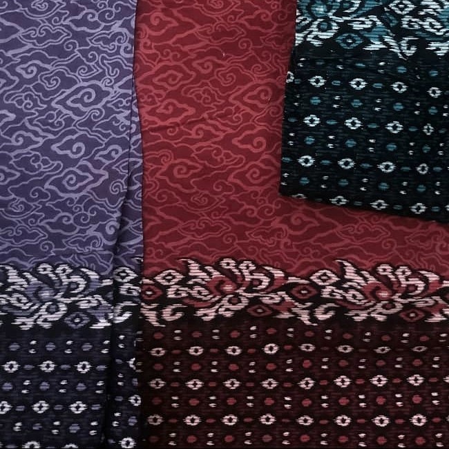 Jual Bahan Kain Katun Halus Meteran Motif Mega Mendung Katun Primissima