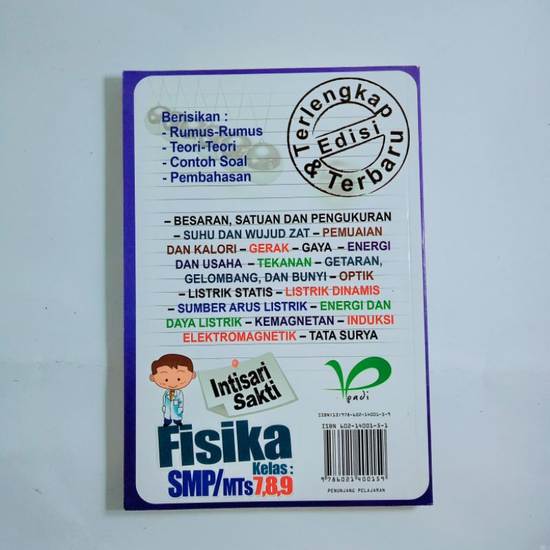 Intisari Sakti Fisika SMP/MTs Kelas 7,8,9-1