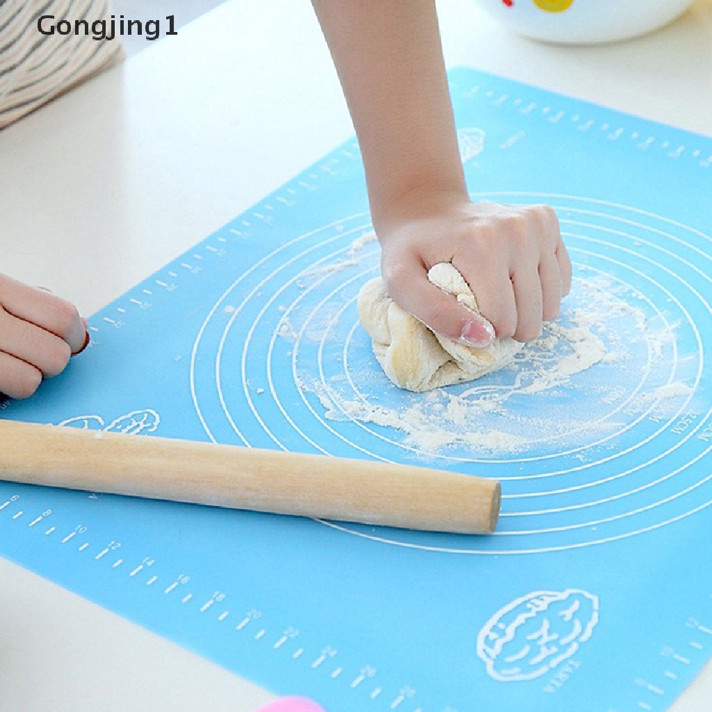 Gongjing1 Matras Baking / Pastry / Pizza / Fondant / Es Batu Bahan Silikon Anti Lengket 40x30CM