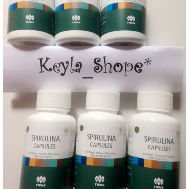 Masker Spirulina Tiens Original botol berlabel isi 100 