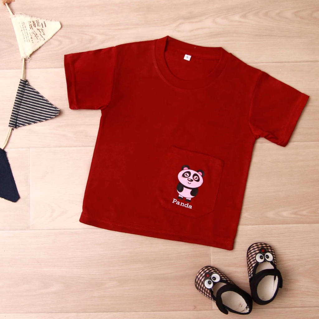 Jikialiang - KAOS ANAK LAKI LAKI &amp; PEREMPUAN USIA 1-8 TAHUN CARGO KANTONG BINATANG