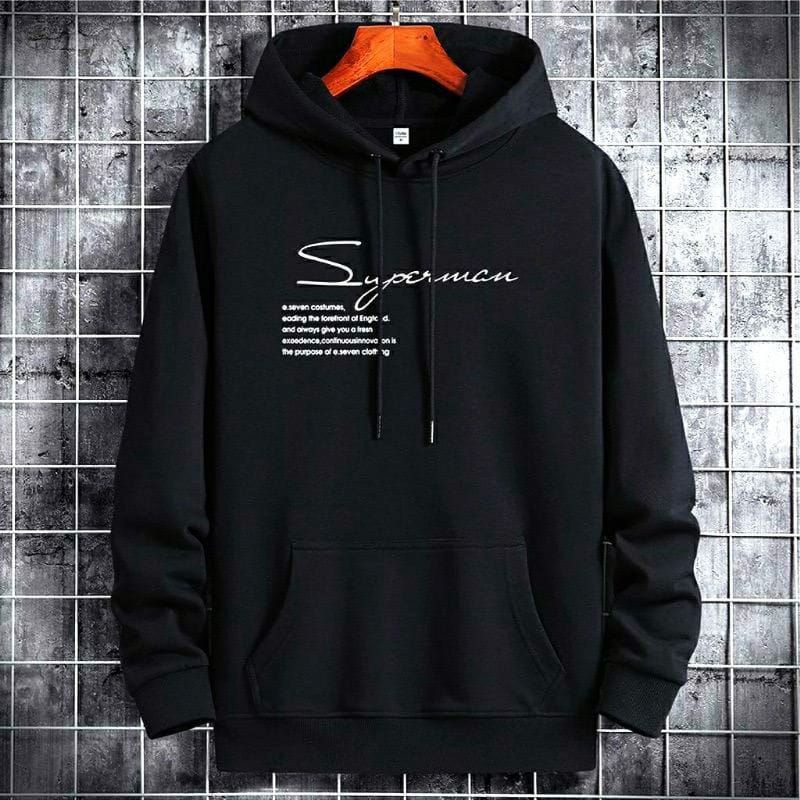 Sweather Hoodie  SUPERMAN  Wanita dan Pria Unisex Bahan fleece Tebal lembut -Kaos Distro Keren Dan Trendy