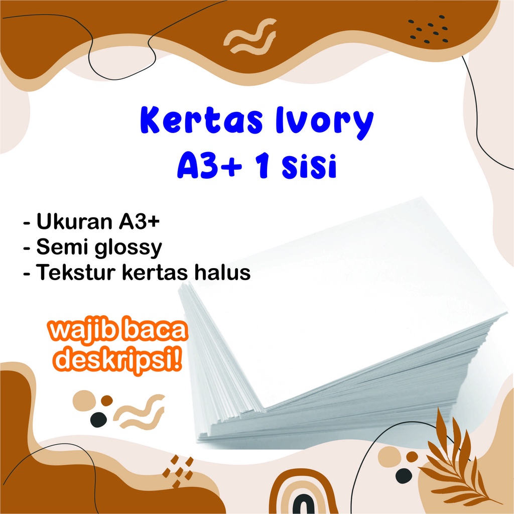 

Kertas Ivory A3plus 1 sisi