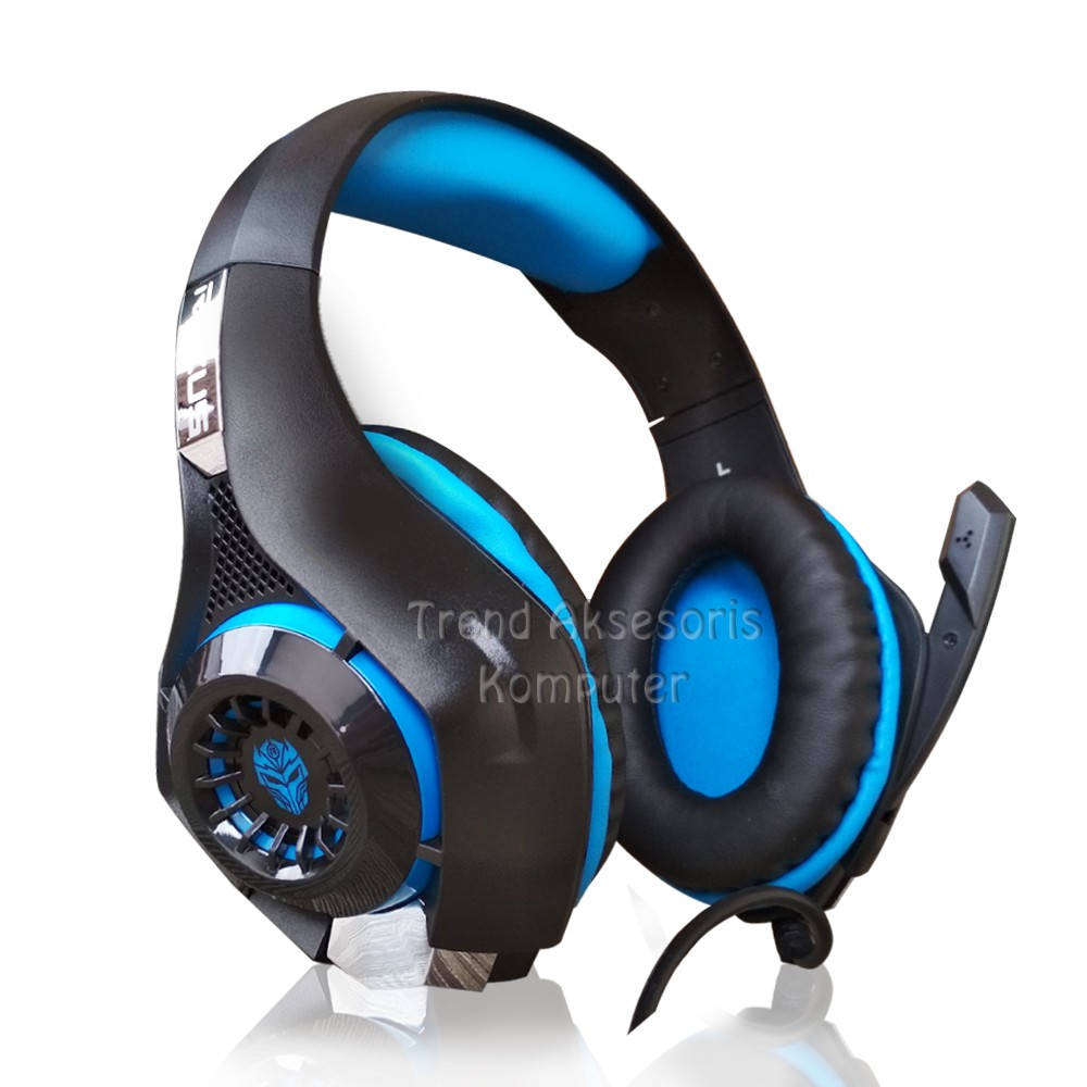 Trend-Rexus Vonix F55 Headset Gaming with LED- Merah