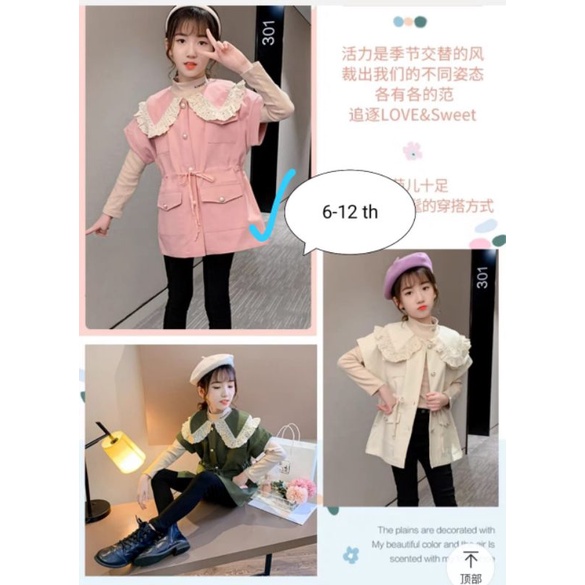 import outer/coat Renda Cantik