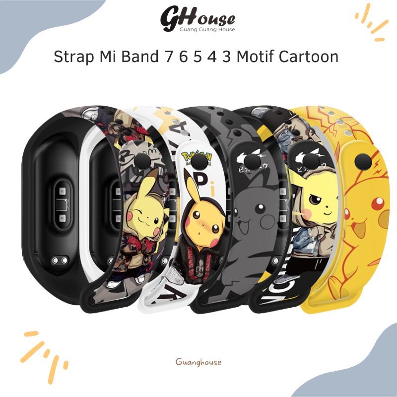 Strap Mi Band 5 / 6 Xiaomi Mi Band 5/6 Tali Pengganti Miband 5 Motif Unik