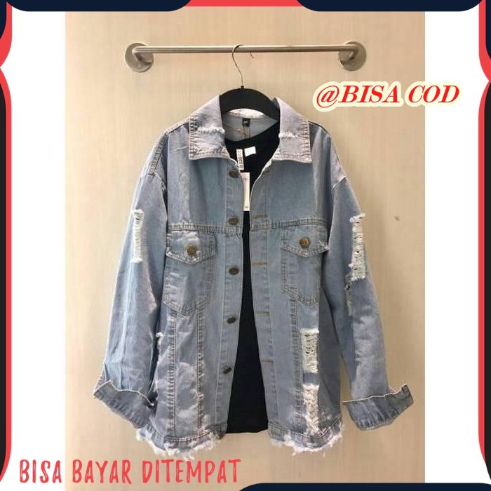 jaket jeans ripped
