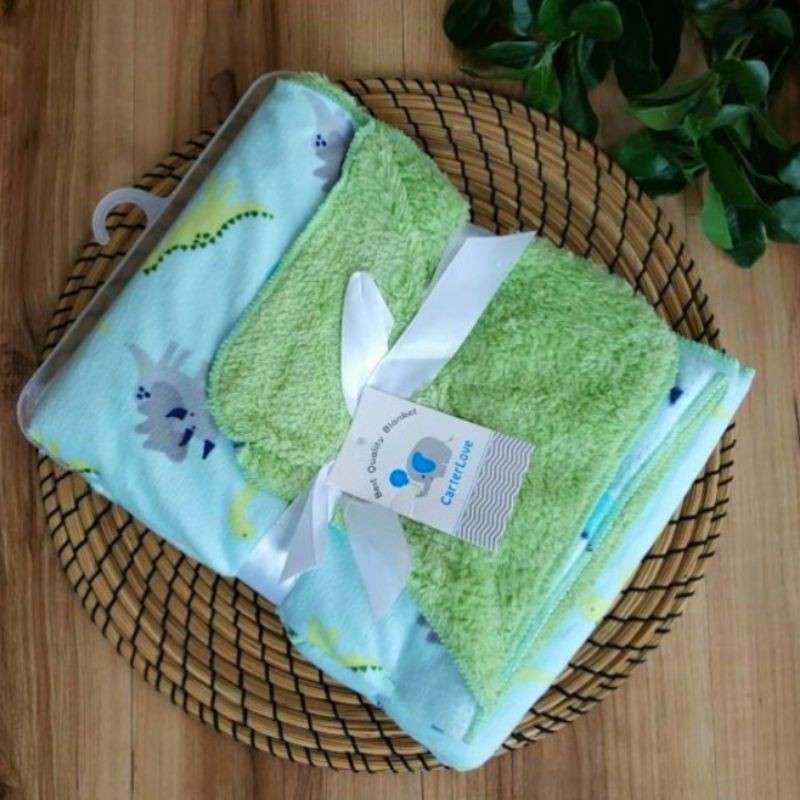 Selimut Bayi Jumbo Double Fleece BOLAK BALIK 102x76 cm CaterLove | Selimut Anak, Balita TANPA TOPI