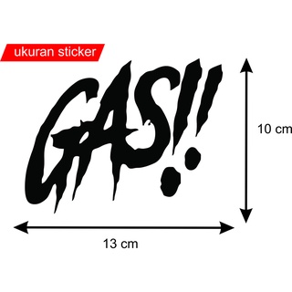 Jual stiker viral GASS stiker cutting scotlight Indonesia|Shopee Indonesia