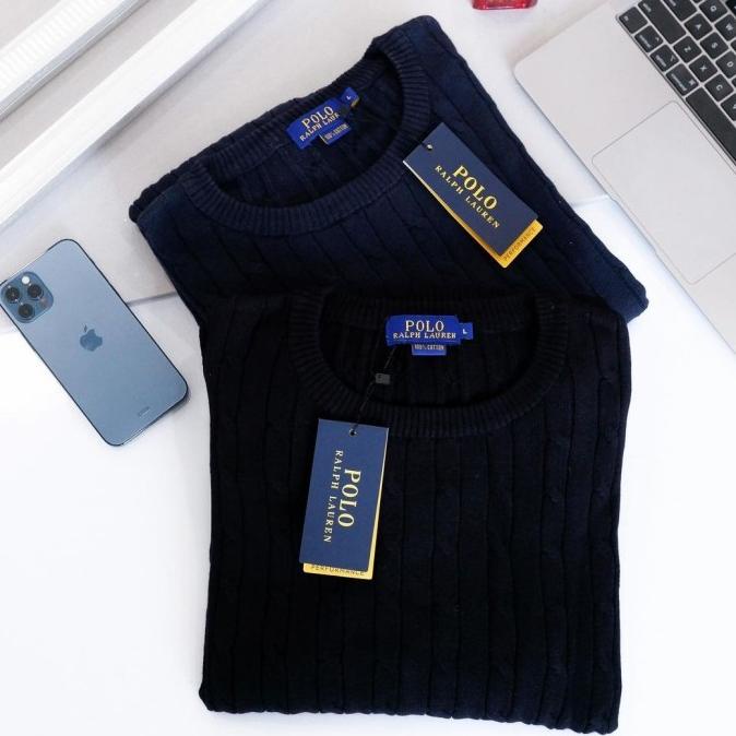 Polo Ralph Lauren Cable Knit Jumper Sweater ORIGINAL TERMURAH