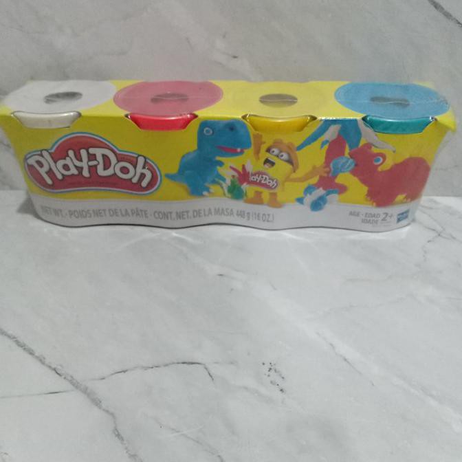PLAYDOH PLAY-DOH LILIN MAINAN UKURAN BESAR 448GR ISI 4 ORIGINAL HASBRO