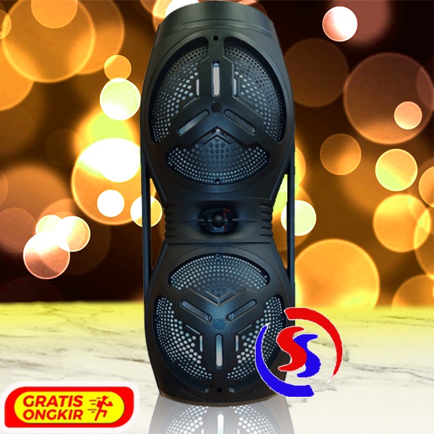 KHUSUS JATIM Speaker Karaoke Portable Bonus Mic Wireless RinRei SR-8899U