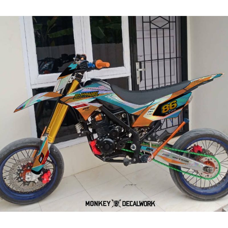 DECAL KLX D-TRACKER DEKAL STICKER GALAXY HOLOGRAM