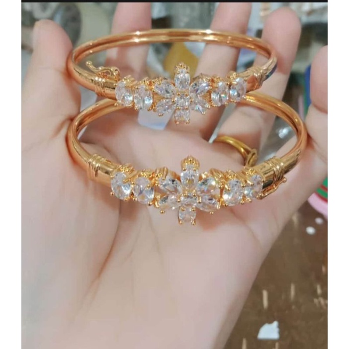 gelang Bangkok mewah putih 24k