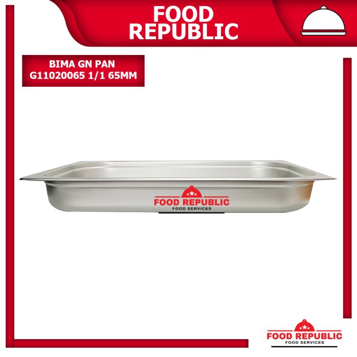 BIMA GASTRONOM FOOD PAN UKURAN 1/1 65mm - WADAH PRASMANAN STAINLESS