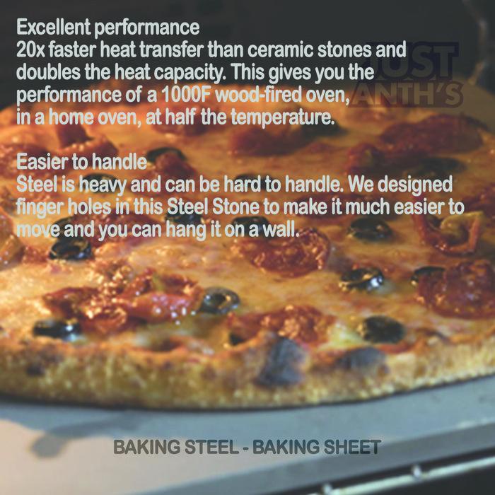 Yomena / High Perfomance Steel Pizza Baking Plate Baking Steel 
Berkualitas