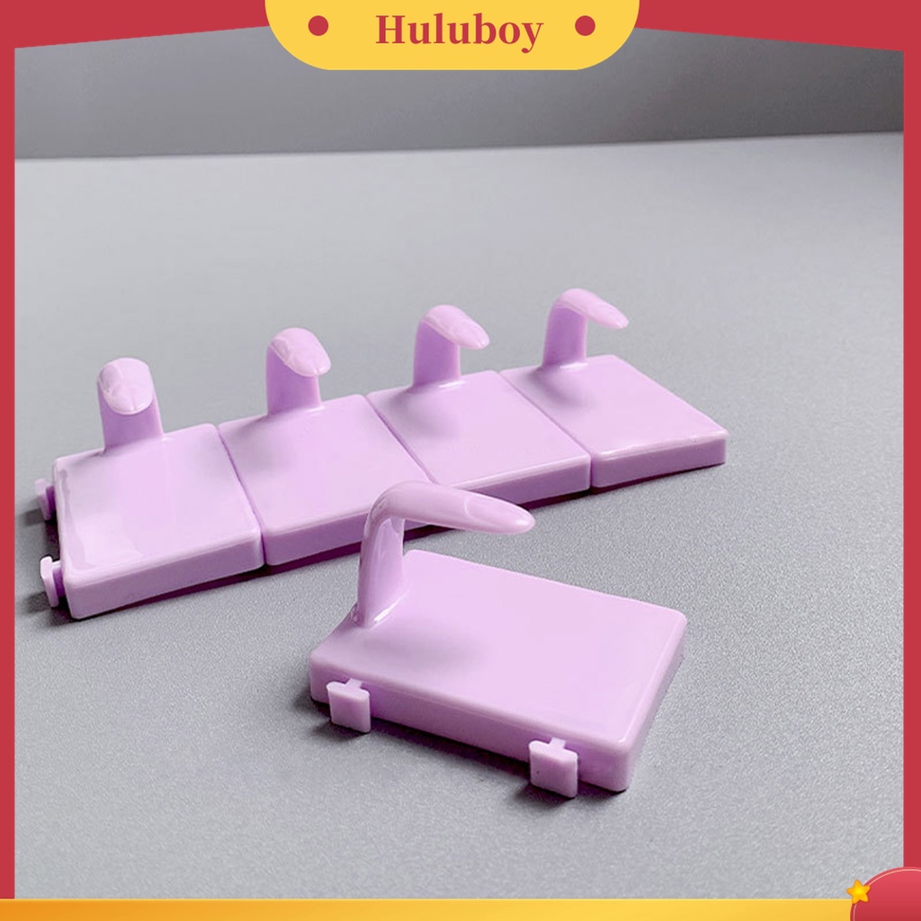 Huluboy Huluboy♡ 5pcs / Set Stand Holder Display Kuku Palsu Untuk Latihan Manicure