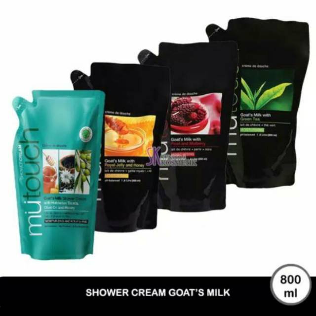 Mutouch Goats Milk Shower Cream Refill 800ml