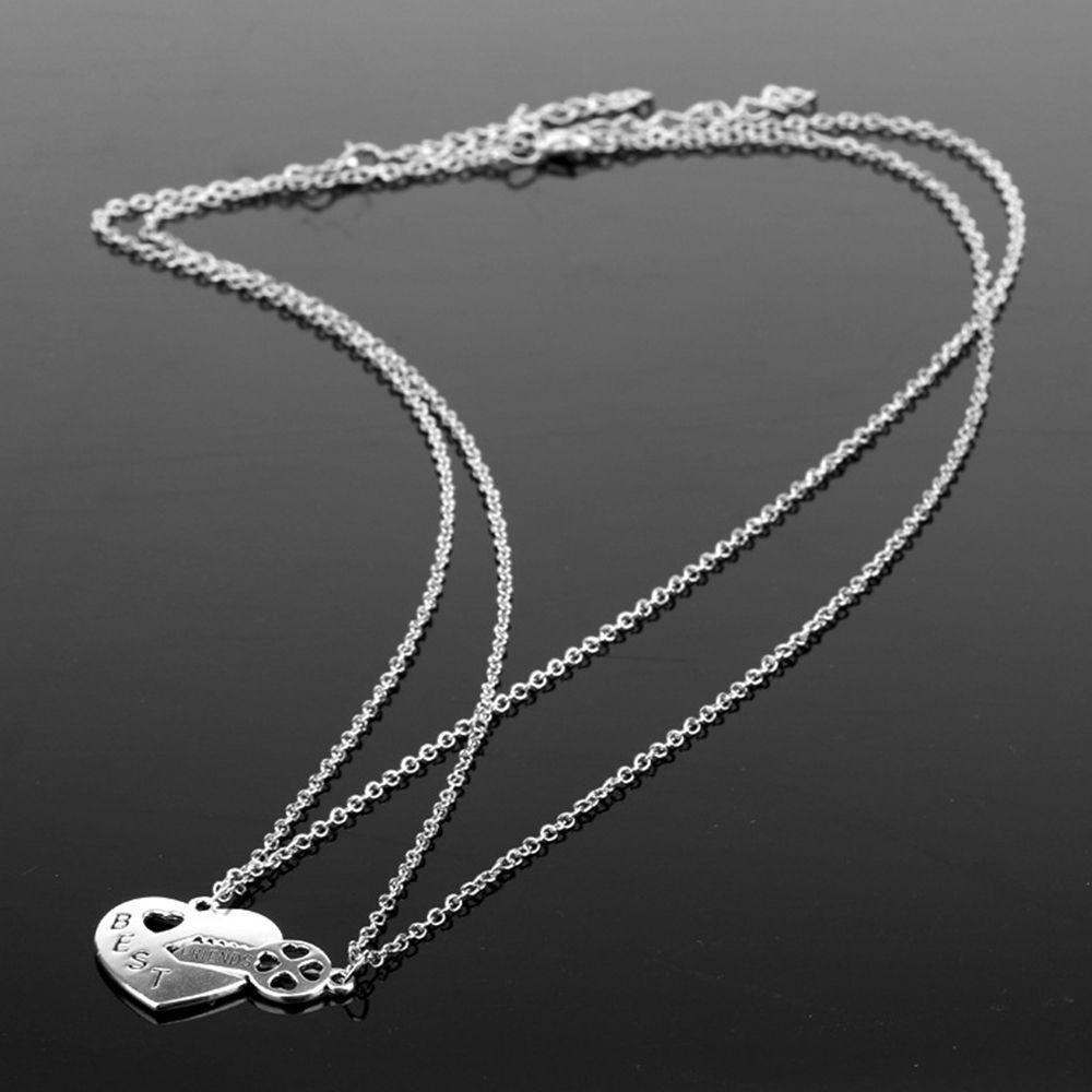 Needway Perhiasan Wanita Pecinta Pasangan Hadiah Persahabatan Cinta Baru Kunci Hati Sahabat Klasik Liontin
