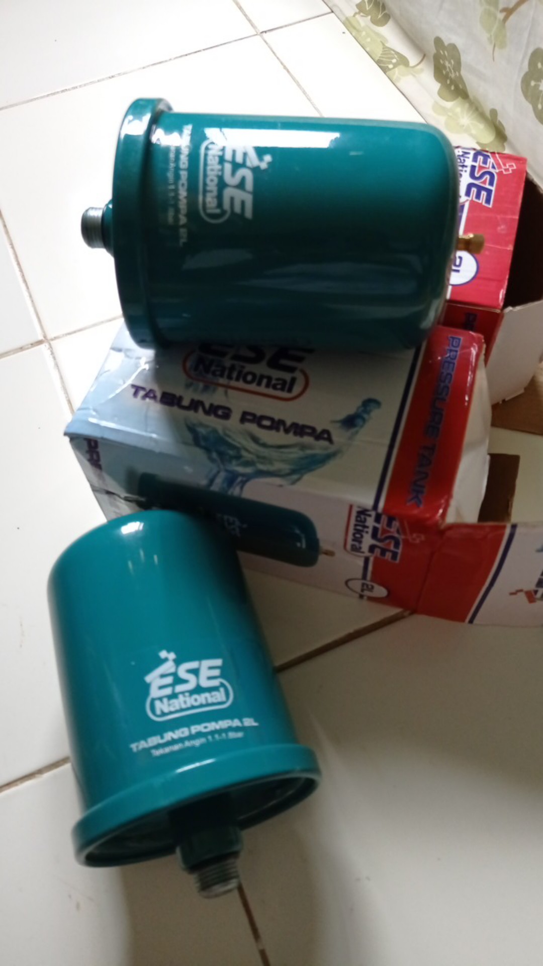 Grosir Ecer Tabung Besi Ese Punya Pompa Shimizu Model National Hijau Murah