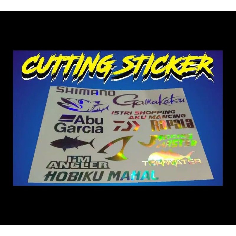 Cutting Sticker Design Suka-Suka Hologram Stiker Vinyl