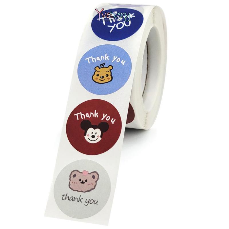 

[❤️COD] 500 PCS Sticker Thank You Terima Kasih Stiker Souvenir Segel Kemasan Import Murah Shop Souvenir DIY Dekoratif Penyegelan Stiker