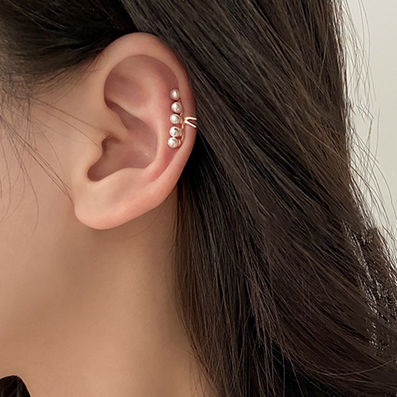 Anting Stud Hias Mutiara Gaya Korea Untuk Wanita