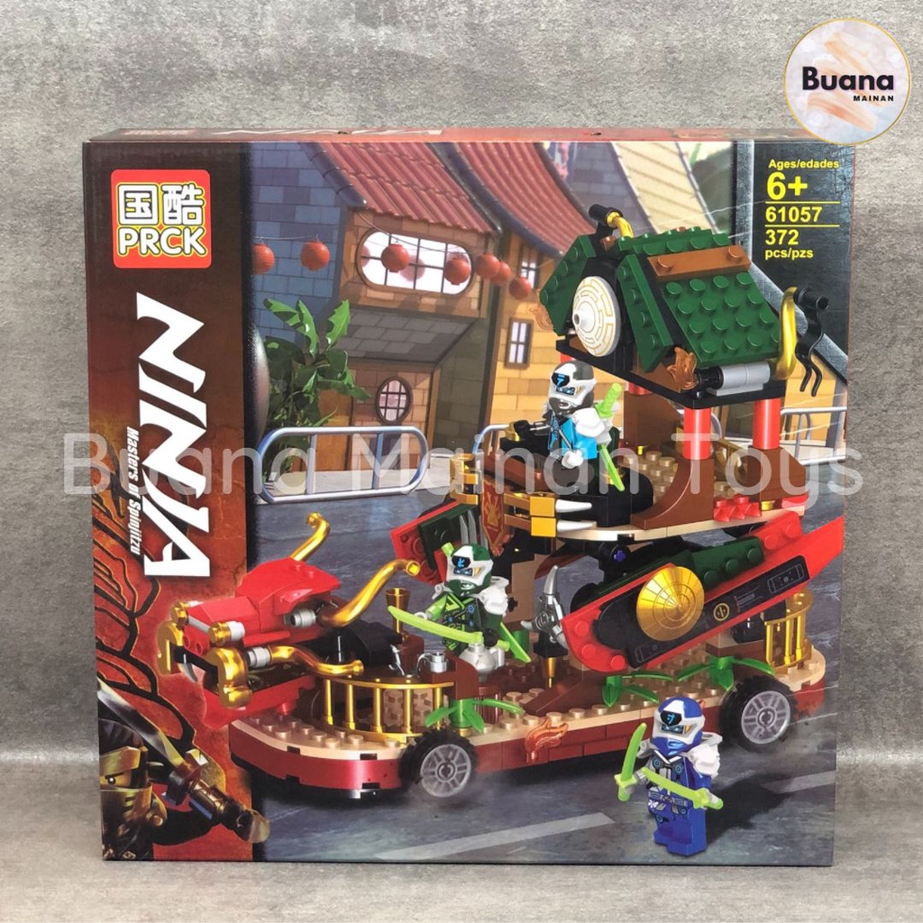 BRICKS PRCK NINJA MASTERS OF SPINJITZU 61057 MAINAN EDUKASI ANAK BRICK BLOCK PERAHU KAPAL PERANG