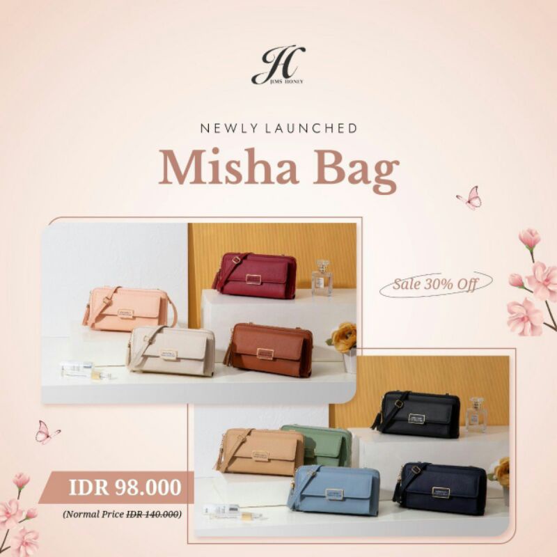 TAS MISHA MINI BAG JIMSHONEY TAS SELEMPANG JIMSHONEY