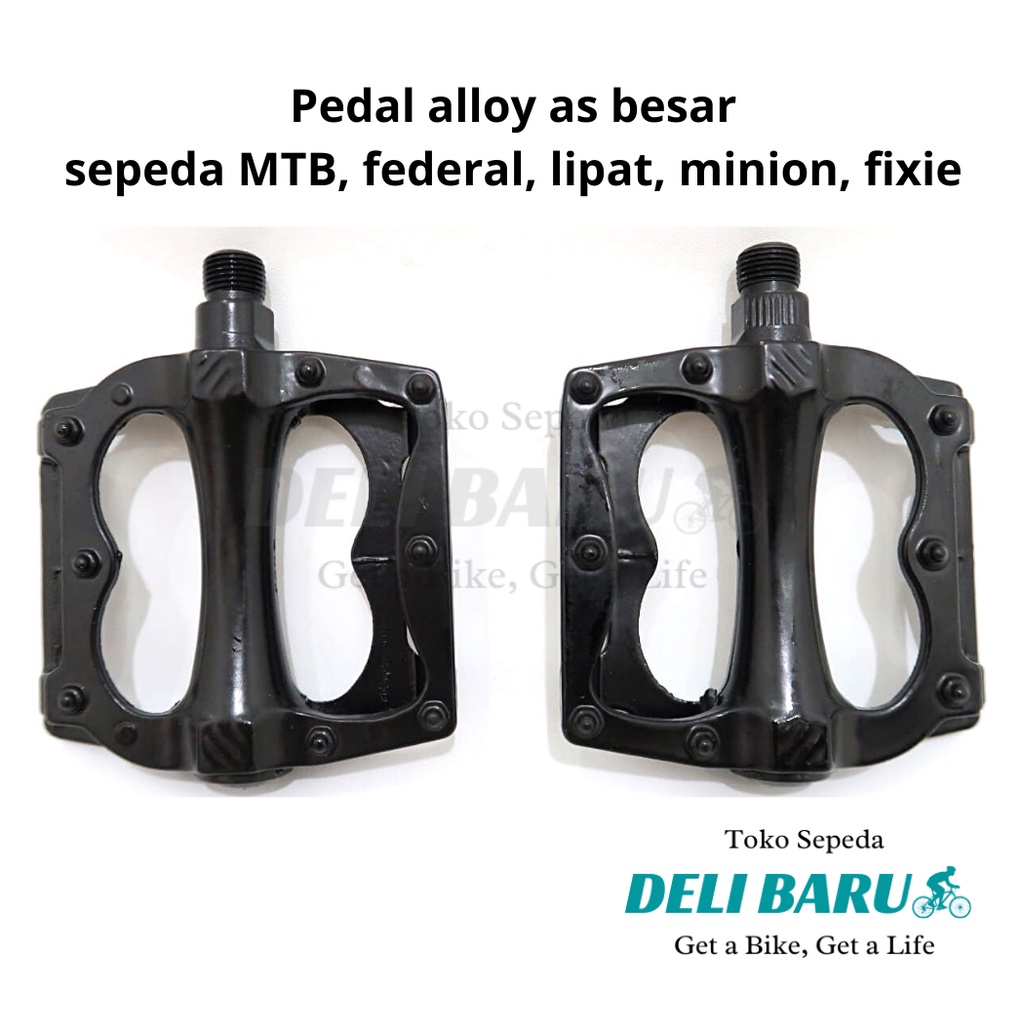 Deli baru Pedal Alloy tapak lebar as besar sepeda MTB, federal, lipat, mini, fixie