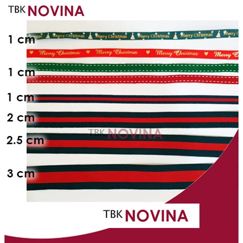 [ 1 meter] PITA NATAL / MERRY CHRISTMAS / PITA 3 WARNA