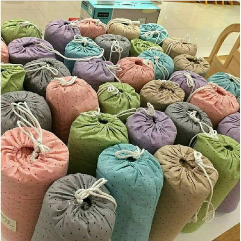 Informa Selimut Polkadot Dotto 150x200 Pastel Estetik Blanket Travel