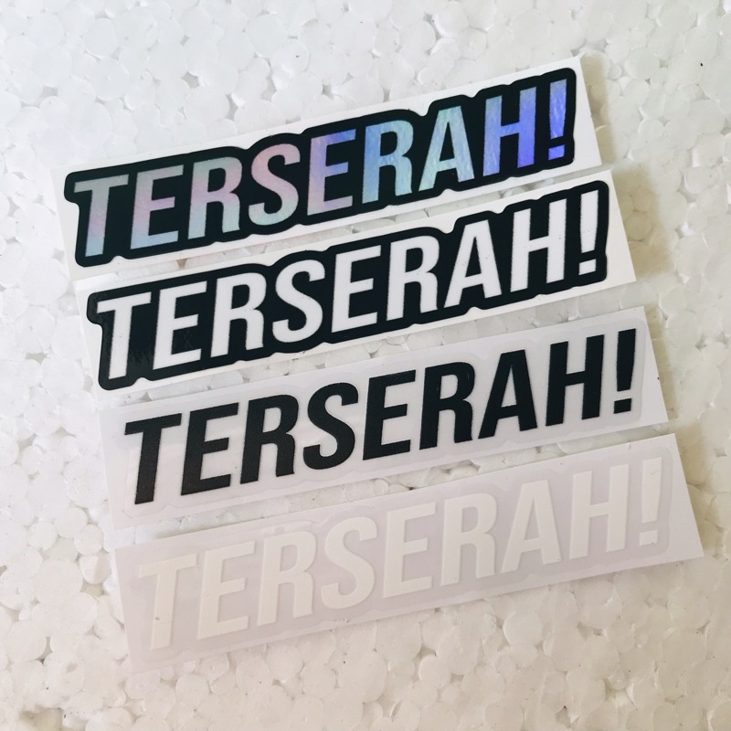 

Sticker Terserah Print Cutting Laminasi Glossy