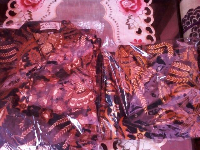 Couple Sarimbit Batik Bapak Dan Anak Motif Manggar