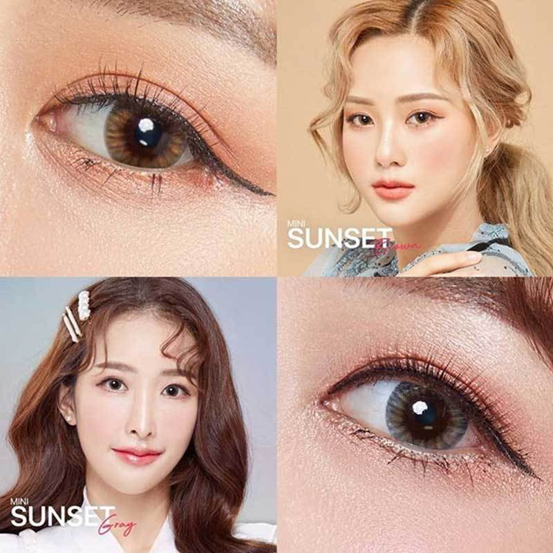 ORIGINAL Kitty Kawaii Mini Sunset Natural Soflens Soflen Dupe Spanish Olens Gray Grey Brown Soflent