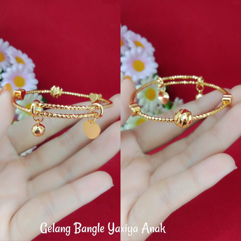 GELANG TANGAN ANAK/GELANG TANGAN BAYI/GELANG ANAK LAPIS EMAS/PERHIASAN ANAK