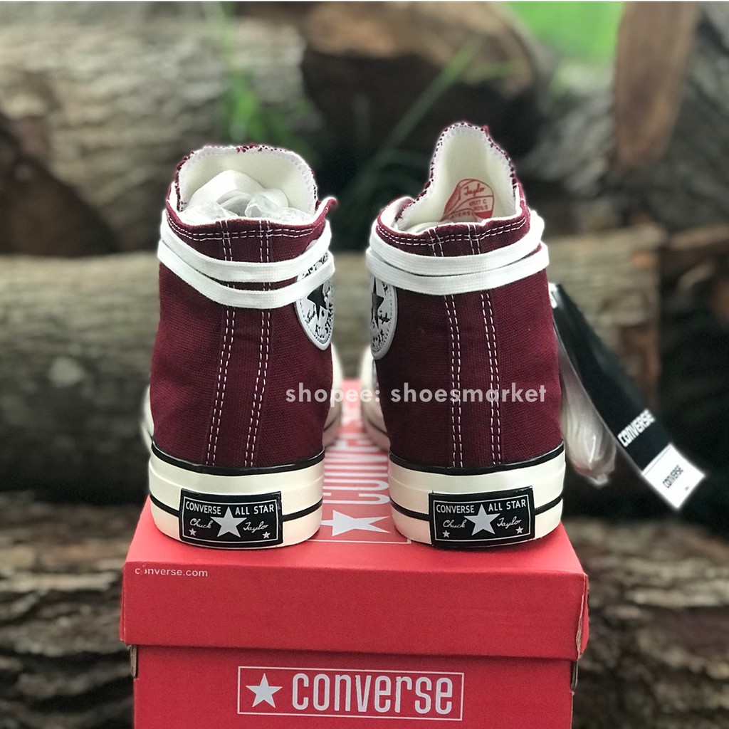 SEPATU CONVERSE 70S HIGH MAROON ALL STAR CHUCK TAYLOR OBRAL MURAH