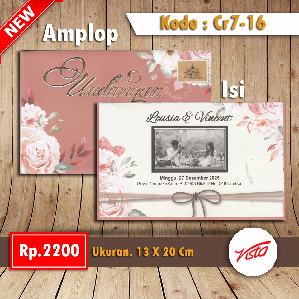 Jual Undangan Nikah Blanko CR DIY Print Amplop Isi Hardcover Indonesia Shopee Indonesia