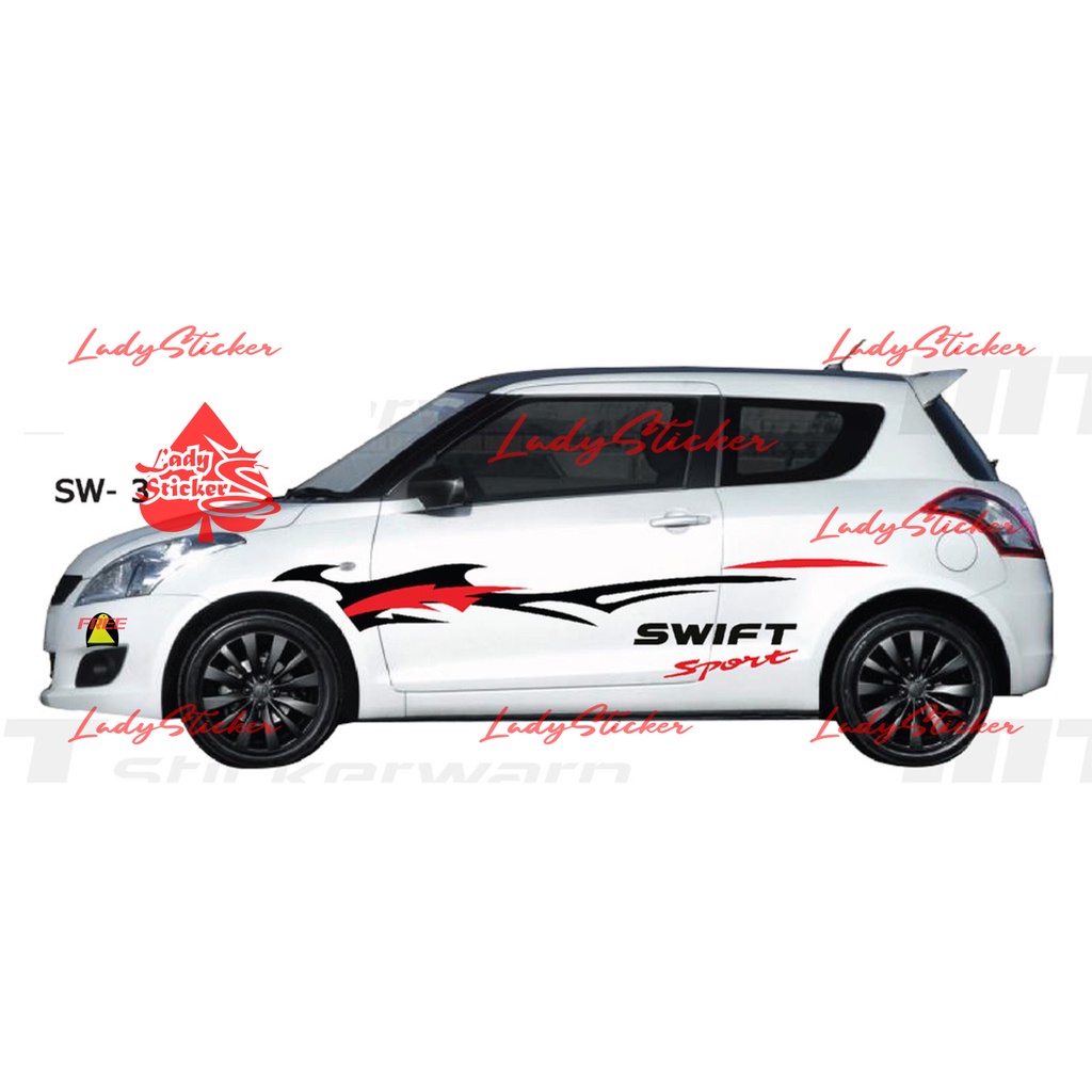 STICKER MOBIL SUZUKI SWIFT BRIO AYLA STIKER TRIBAL SWIFT BALENO STIKER TRIBAL UNIVERSAL