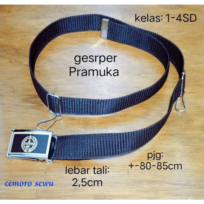 ikat pinggang pramuka kecil untuk SD kelas 1 - 4