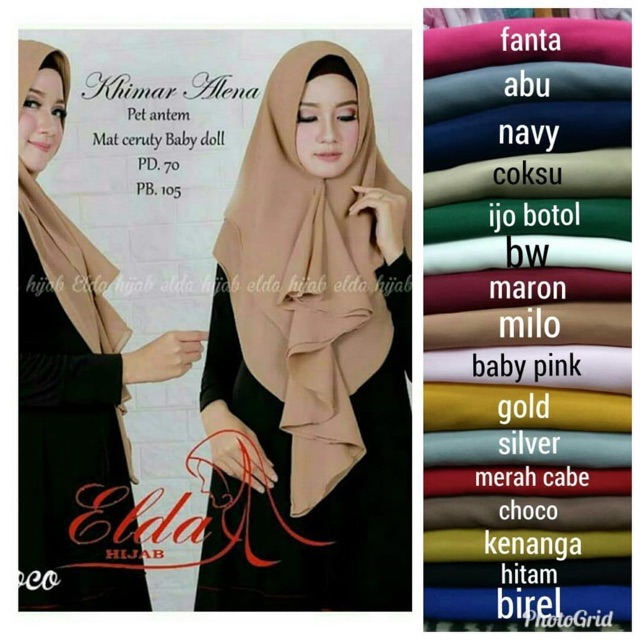 Khimar Alena Ori Elda Hijab