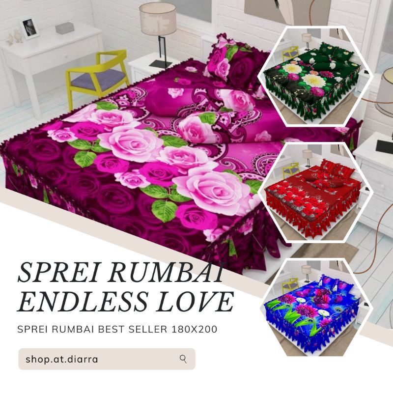 SPREI RUMBAI ENDLESS LOVE KING COTTON