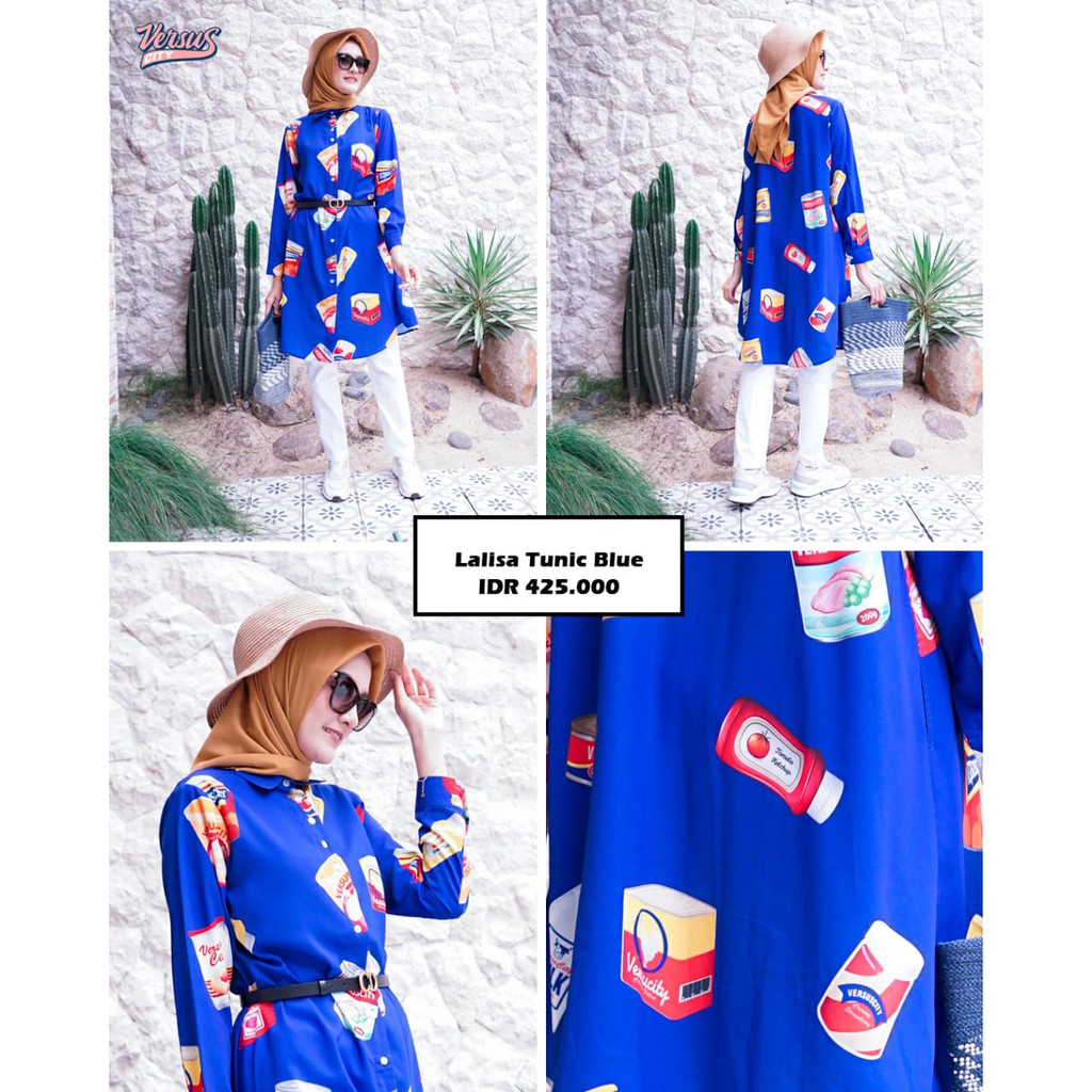 VERSUS CITY LALISA TUNIK BLUE