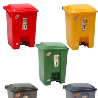 Lion Star Gomi Tempat Sampah Injak 30 Liter C-69 Dustbin Plastik