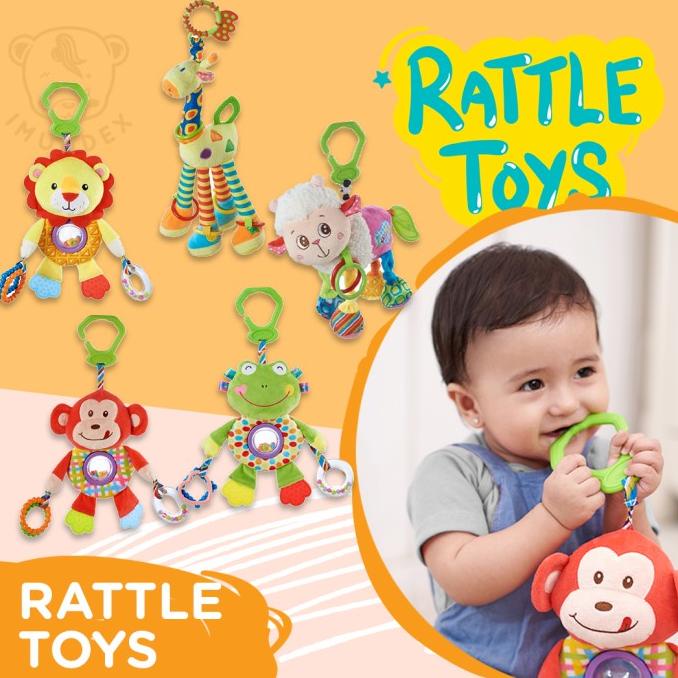 IMUNDEX boneka multifungsi / Teether gigitan / rattle / Kerincingan